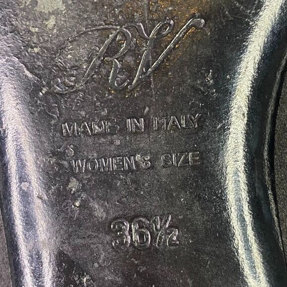 Roger Vivier Black Satin Slip On Flats with Brush Tassel Detail - Picture 9 of 11